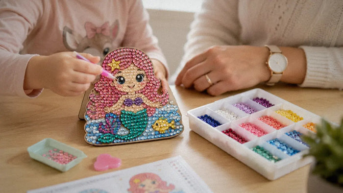 Diamond Painting mit Kindern: ab welchem Alter es sinnvoll ist