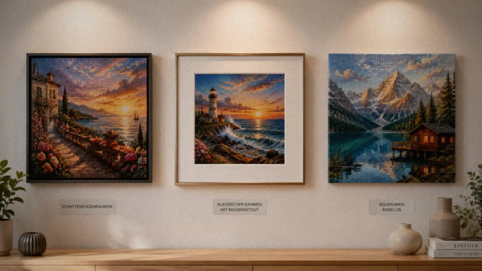 Diamond Painting rahmen: die gängigsten Optionen im Vergleich