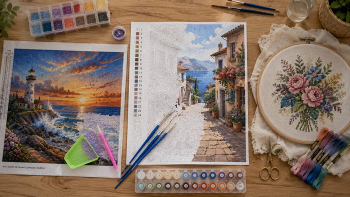 Diamond Painting, Malen nach Zahlen oder Kreuzstich: Welches Hobby passt zu dir?